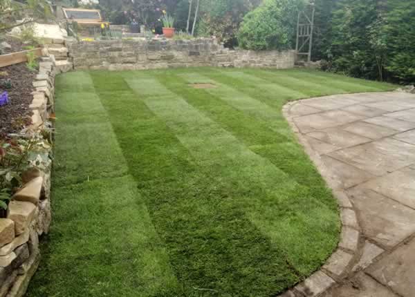 Back Garden Newly laid turf